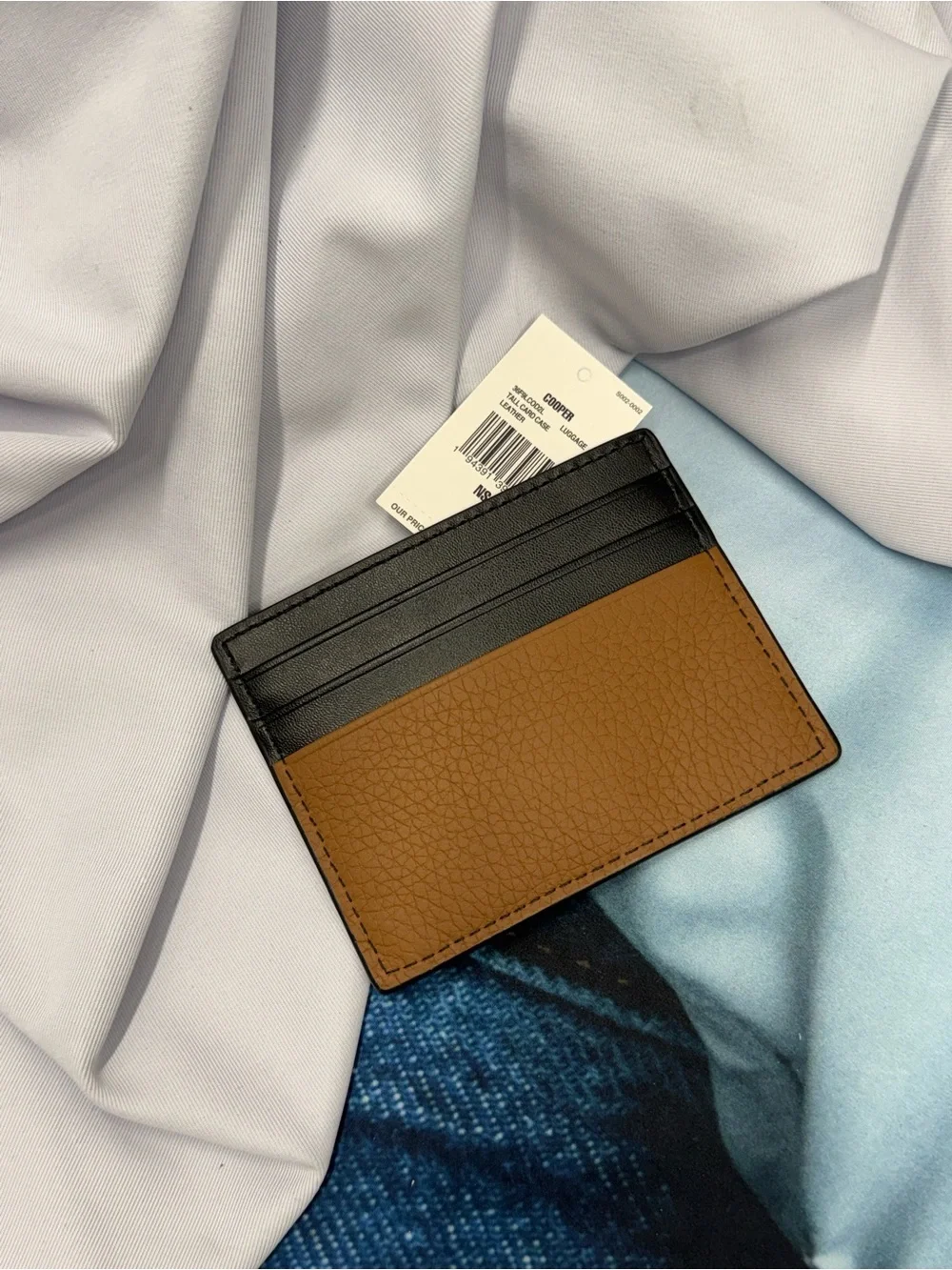 (new+tag) Michael Kors Brown / Black Leather Card Case Men/Women (unisex)